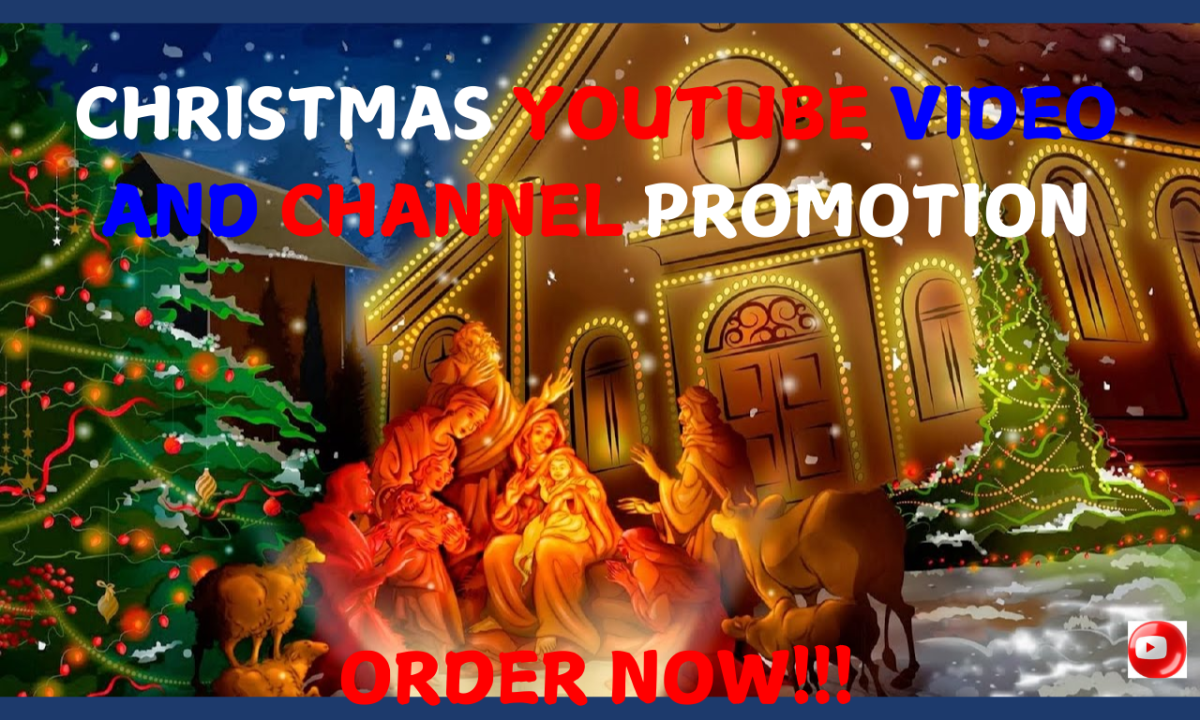 organic christmas youtube video, channel promotion