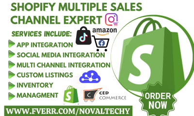 do shopify multiple sales channel lit commerce ced commerce amazon tiktok shop