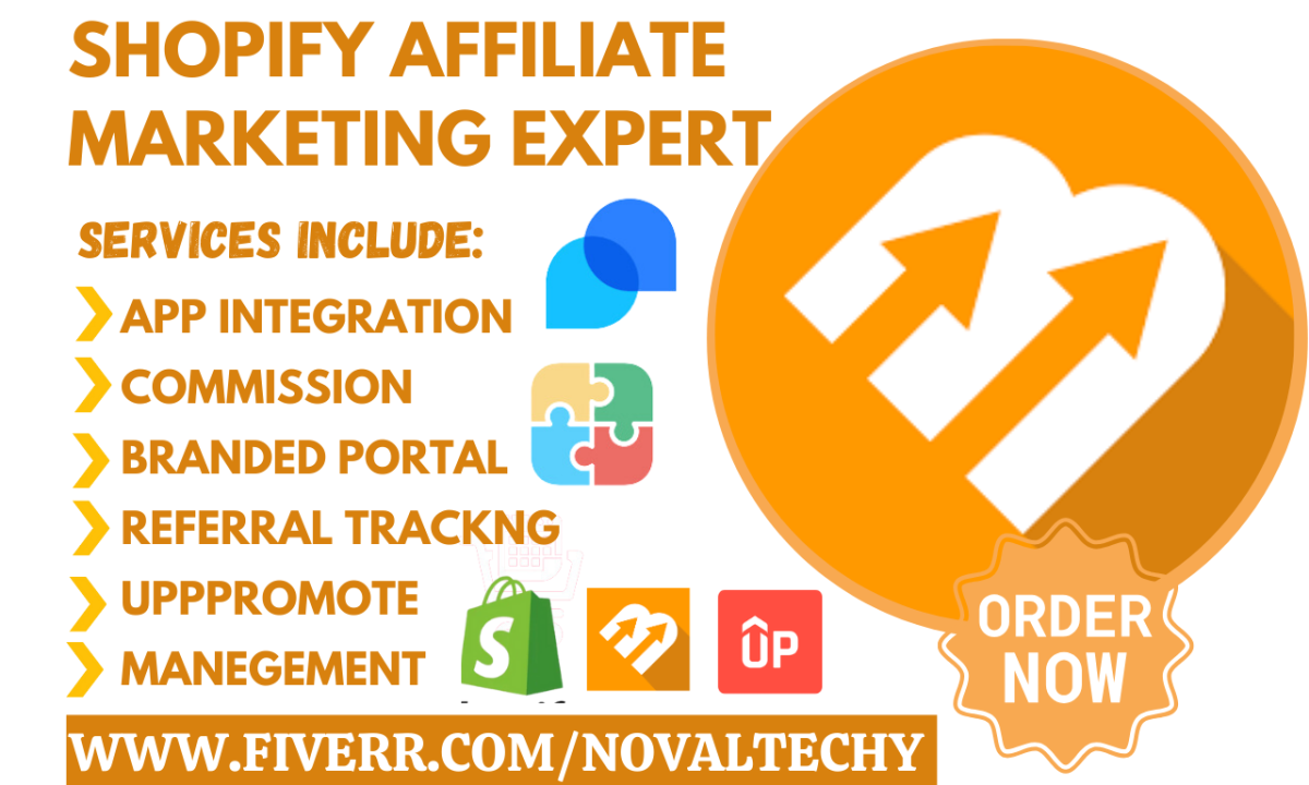 setup shopify affiliate marketing program uppromote clickbank goaffpro bixgrow