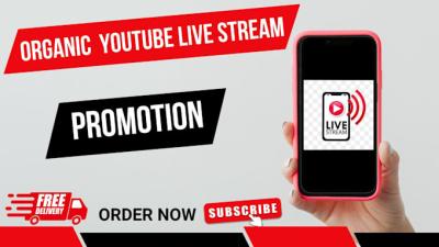 organically promote facebook, youtube livestream video