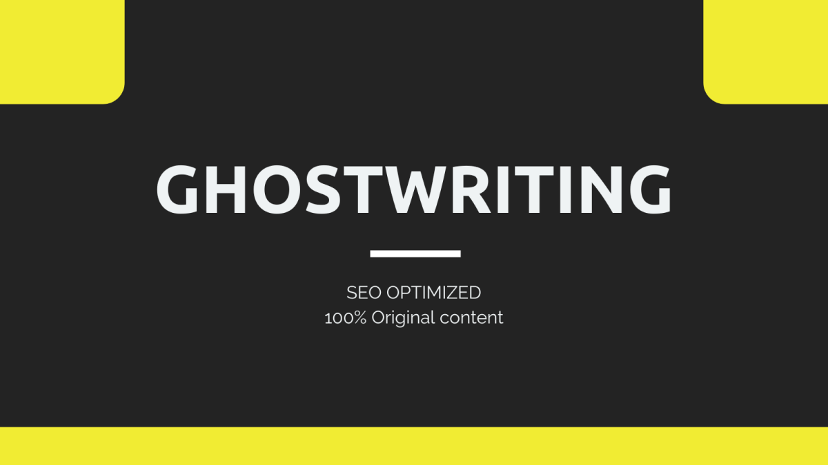 ghostwrite your ebook and proofread content