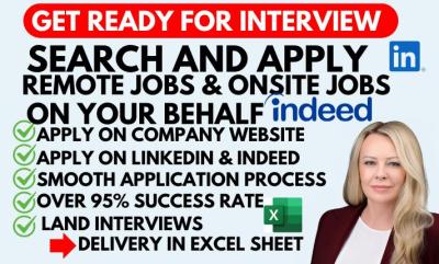 I will search and apply for remote jobs, job application, job search, reverse recruiter