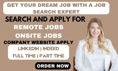 I will search and apply for remote jobs job application, find jobs on your behalf