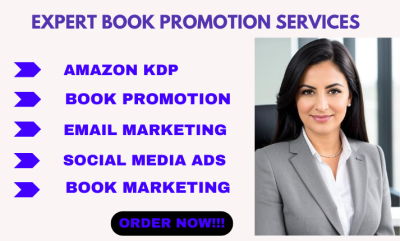 I will do amazon KDP book promotion email marketing social media ads for your book