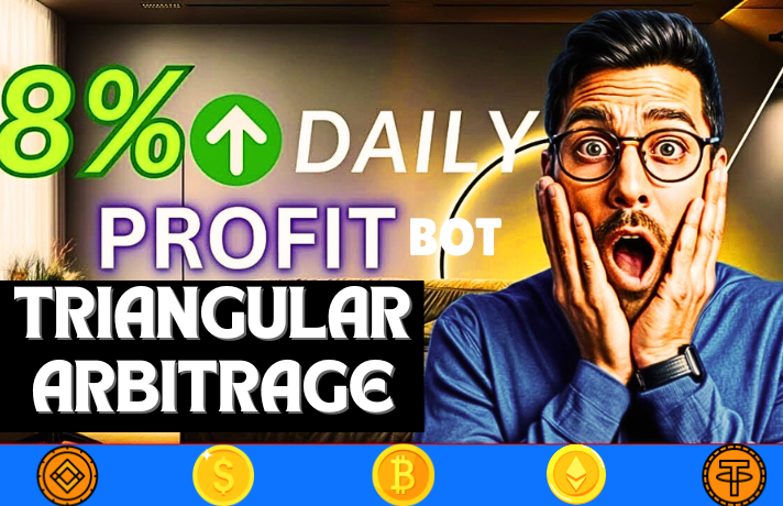 I will setup daily high earning crypto triangular arbitrage bot, arbitrage bot