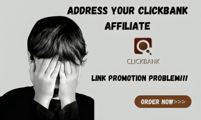 I will listen to your problem and solve your clickbank affiliate link marketing issue