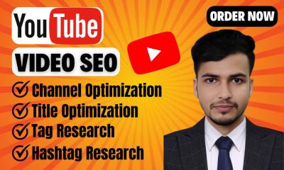 I will do your youtube video SEO for top ranking