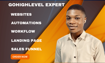 I will gohighlevel website gohighlevel landing page ghl workflow salesfunnel