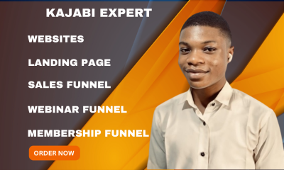 I will build kajabi website kajabi landing page kajabi sales funnel thrivecart