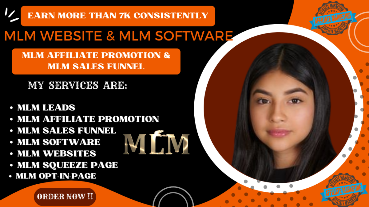 Create Your MLM Website, MLM Software, MLM Leads, MLM Affiliate Promotion, and MLM Funnel