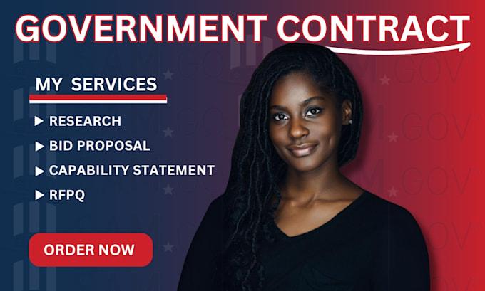 I Will Create a Winning Government Contract Bid Proposal (RFP/RFQ) for You