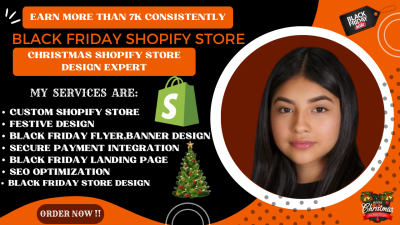 I Will Create a Black Friday Shopify Store & Christmas Landing Page