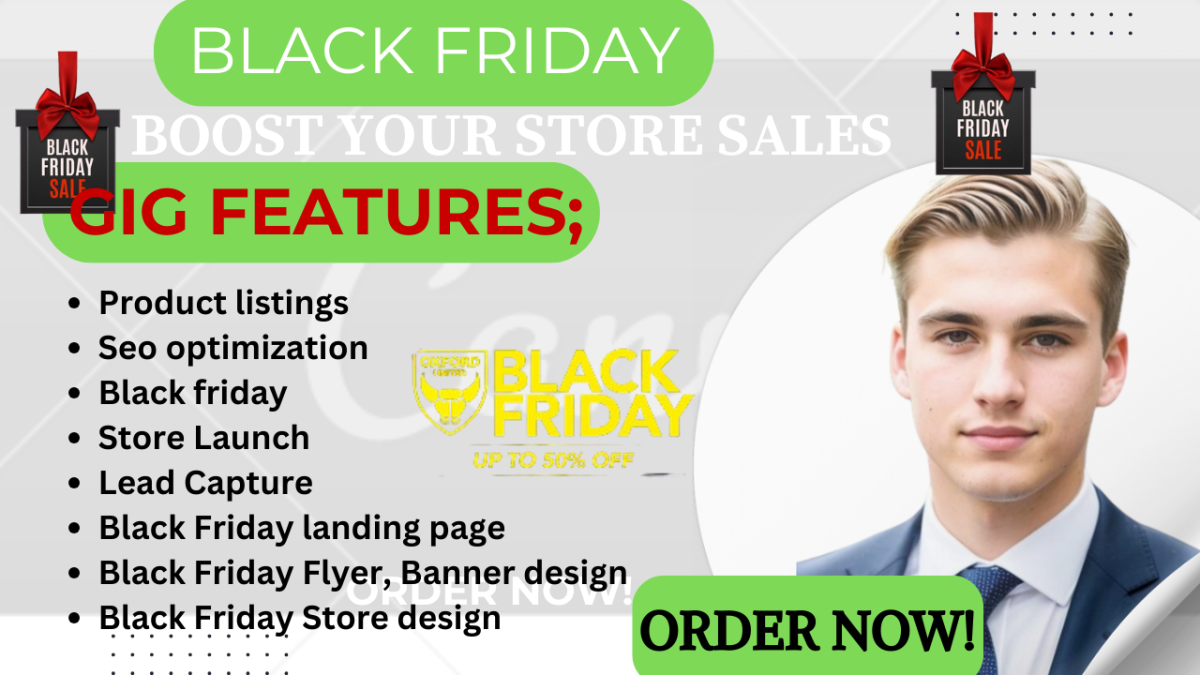 I Will Create Black Friday & Christmas Shopify Store