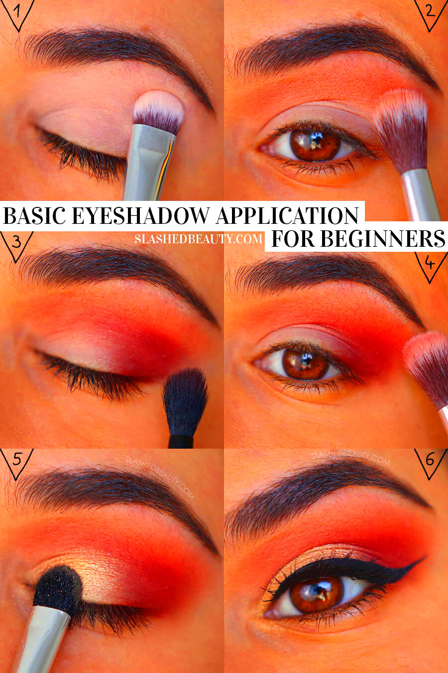 Easy Eyeshadow Tutorial for Beginners  Slashed Beauty