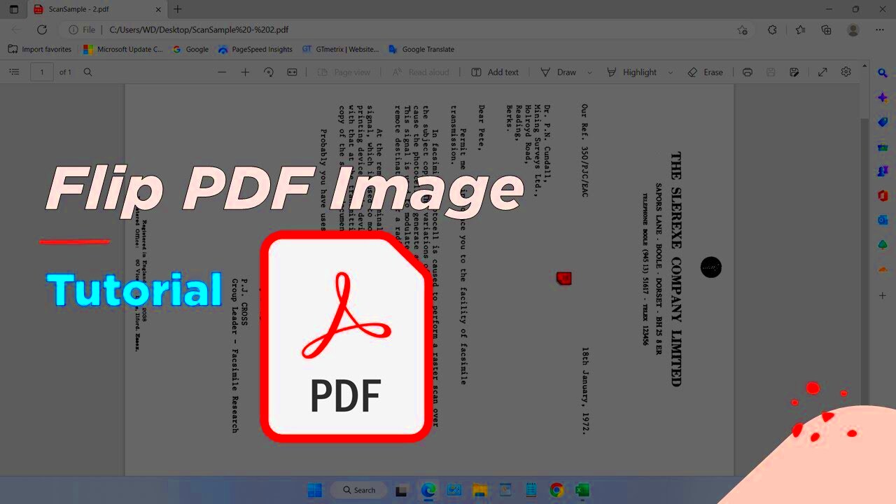 How to Flip PDF Image  YouTube