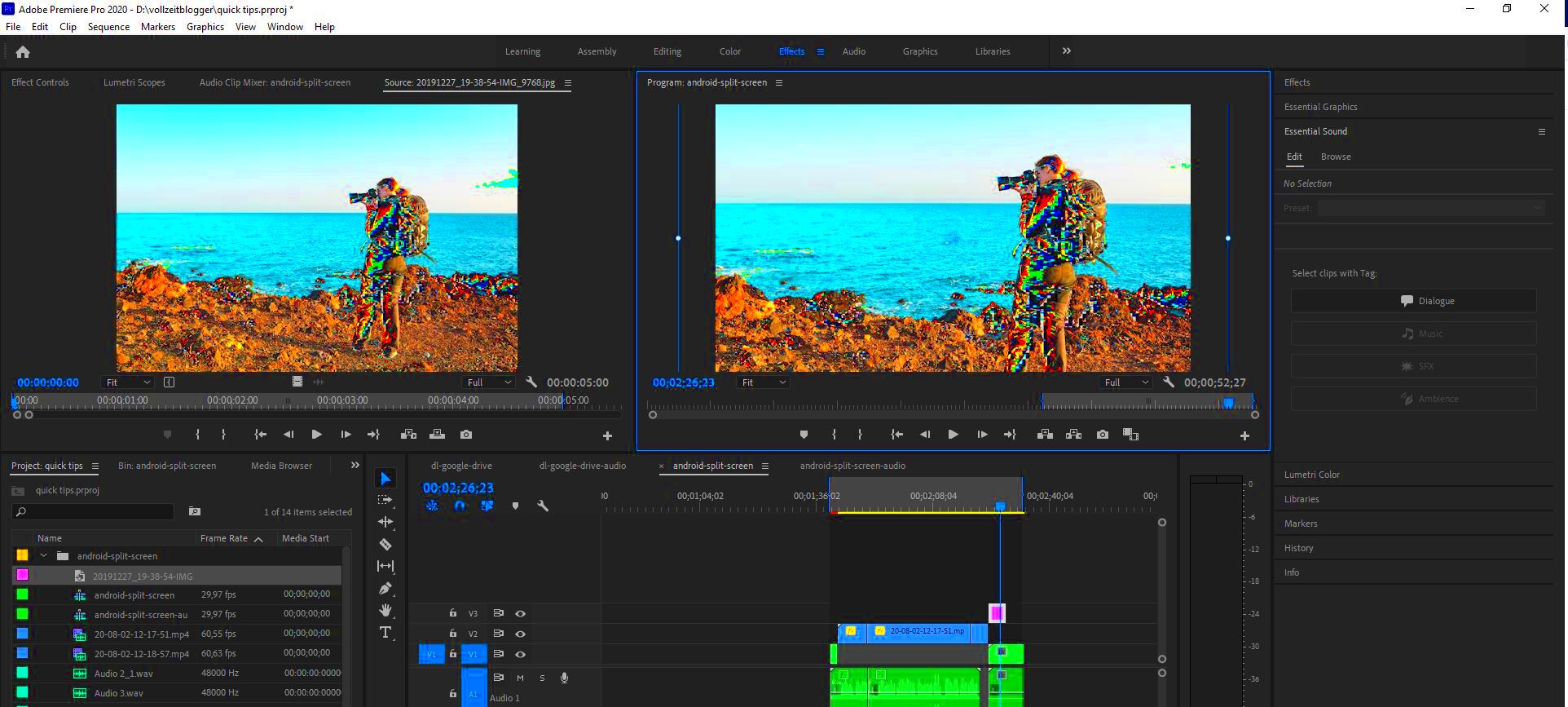 How to Fix Adobe Premiere JPG  Still Image Glitch