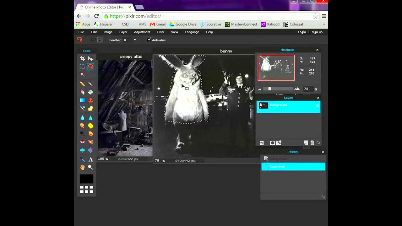 Pixlr Editor Tutorial  How to copy paste transform  save images 