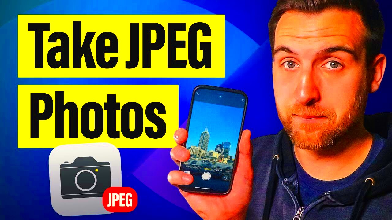 How to Take JPEG Photos on iPhone  YouTube