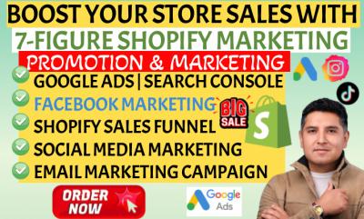 I Will Boost Your Shopify Sales with TikTok and Facebook Ads Marketing