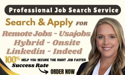 I Will Search and Apply for Remote Jobs and Onsite Jobs, Job Search, Reverse Recruit