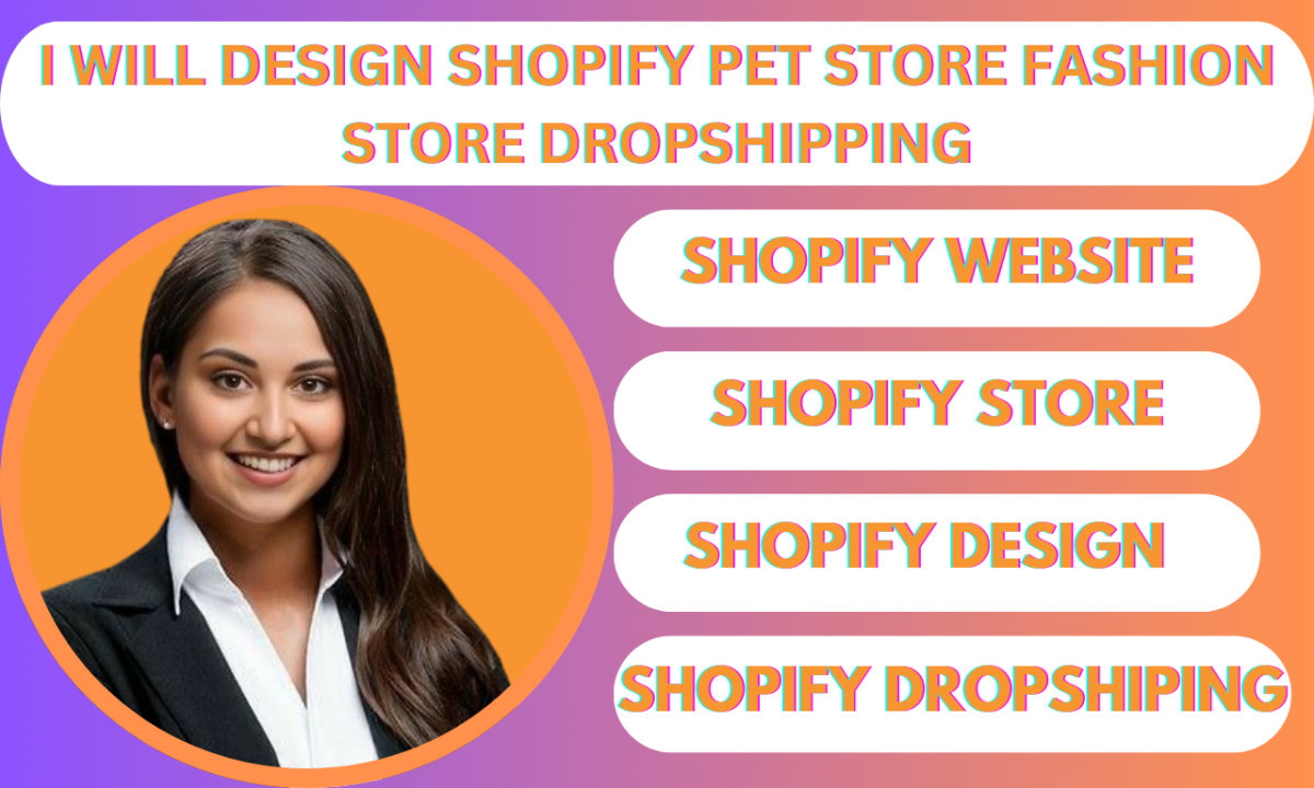 I Will Design and Redesign Your Shopify Pet Bag Fashion Store for Dropshipping