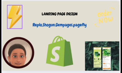 I Will Design a Shopify Landing Page Using Replo, PageFly, or GemPages