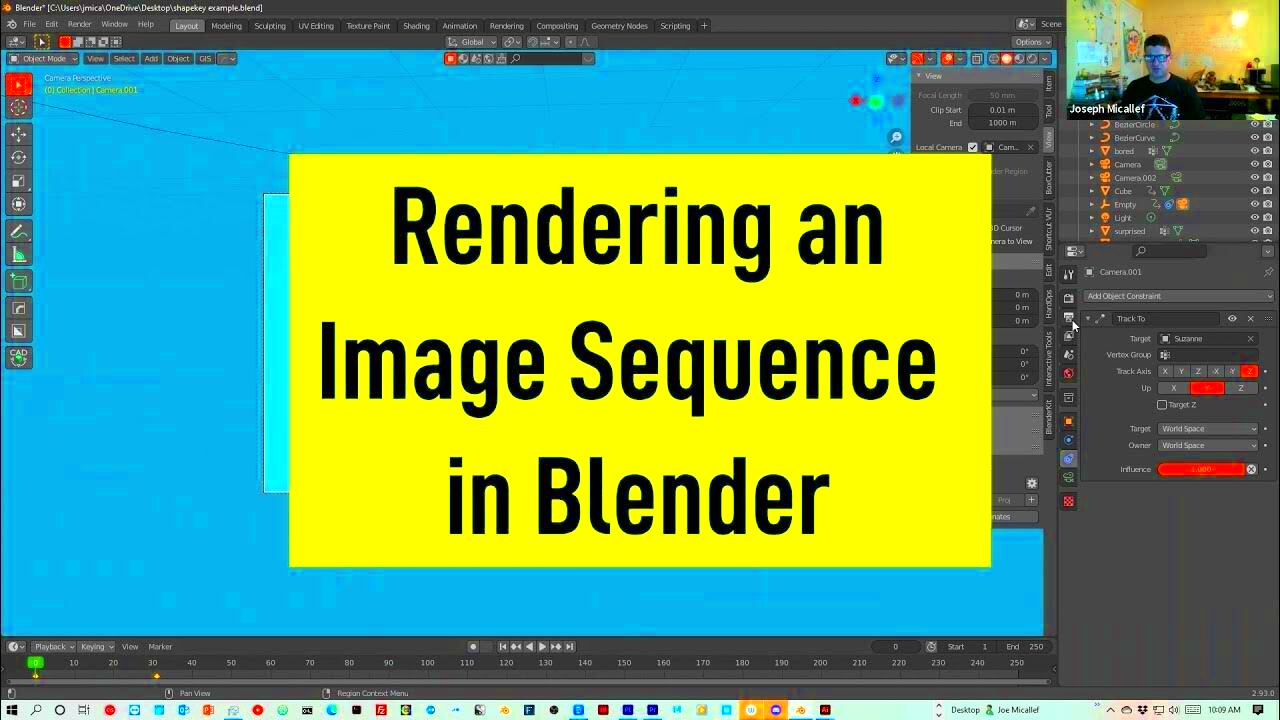 How to Render an Image Sequence in Blender  YouTube