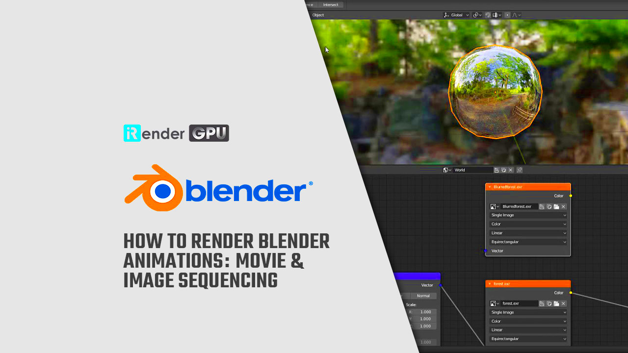 How to Render Blender Animation Movie  Image Sequencing  iRender