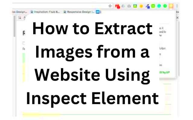 How To Extract Images From A Website Using Inspect Element