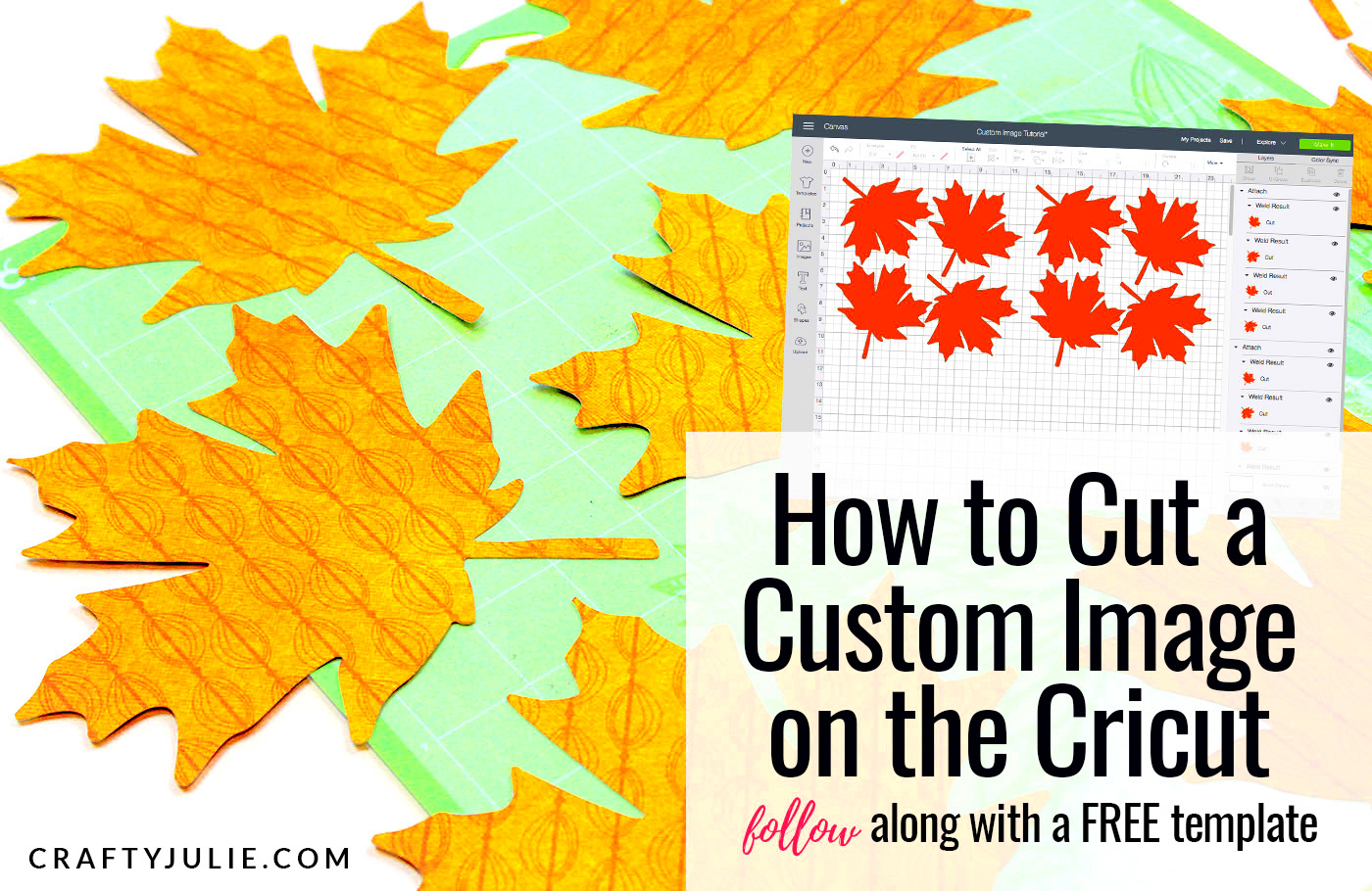 How to Cut Custom Images and Shapes on the Cricut  Crafty Julie