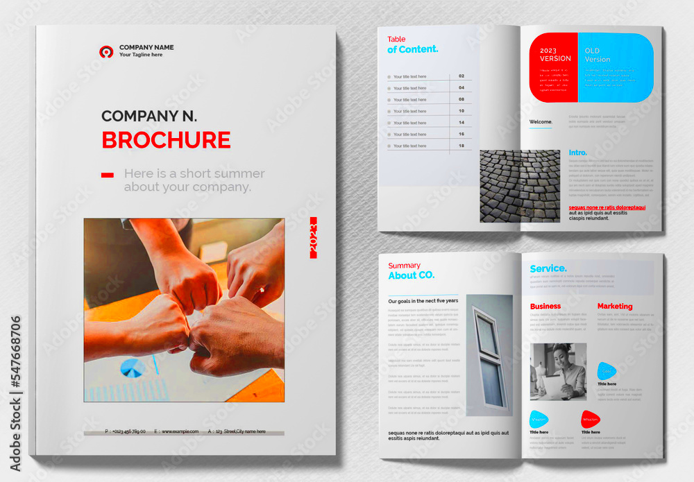 Company Brochure Stock Template  Adobe Stock