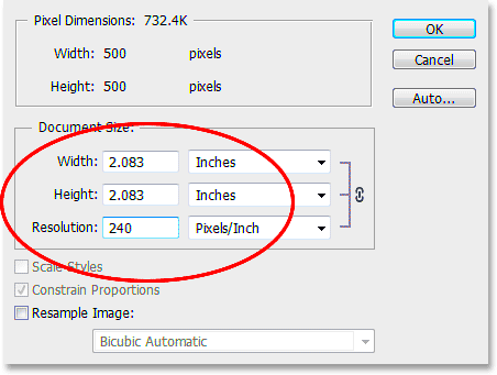 Photo Editor Change pixel dimensions of an image