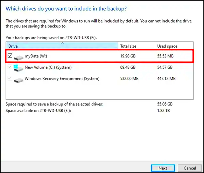 How to create system image backup on Windows 10