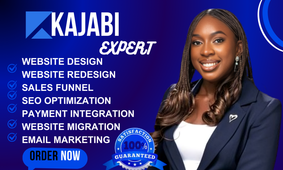 I Will Create Kajabi Website Design, Redesign, and Sales Funnel