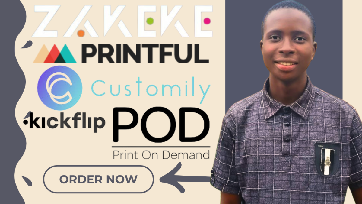 I Will Setup Your Zakeke, Customily Kickflip, and Printful for Your Product Configuration