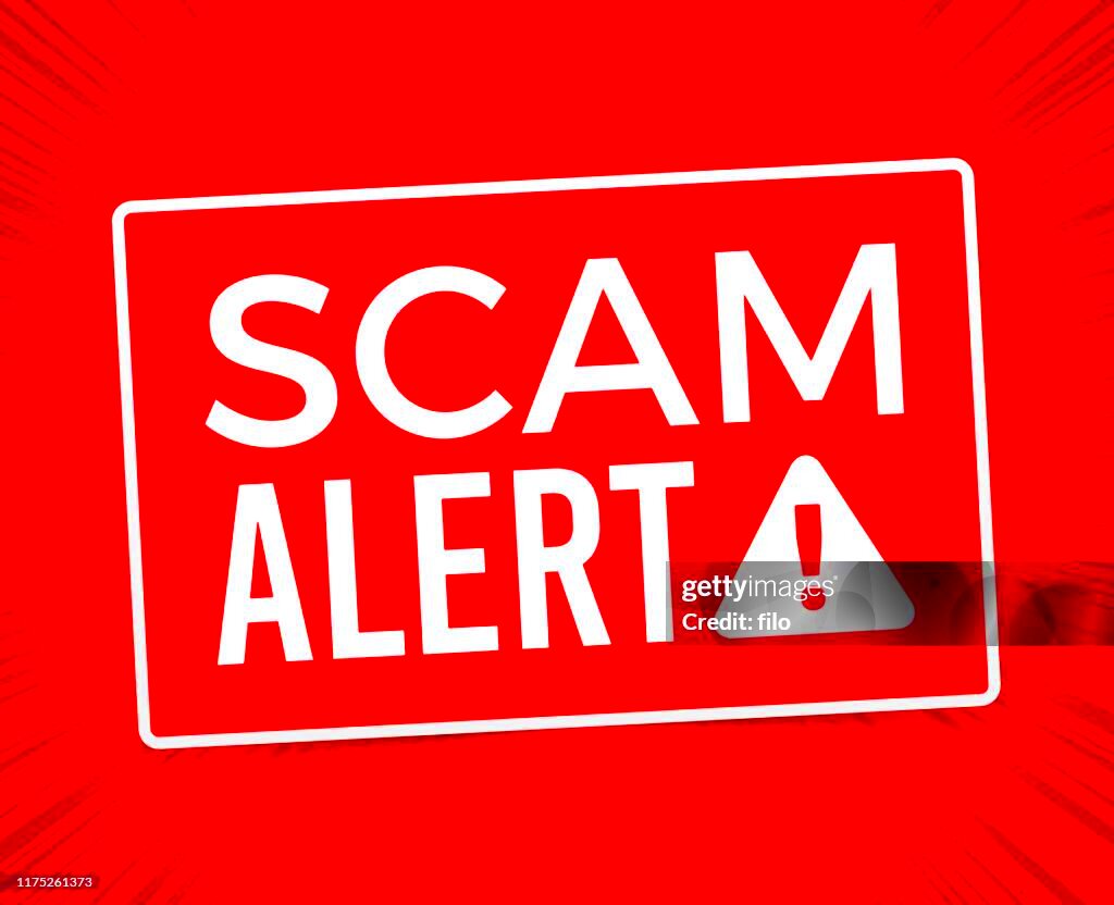 Scam Alert Warning Sign HighRes Vector Graphic  Getty Images