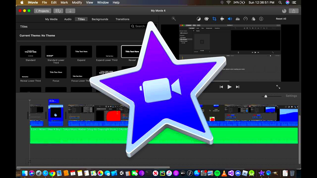 How to Add Video OVERLAYS to your iMovie Project 2020  YouTube