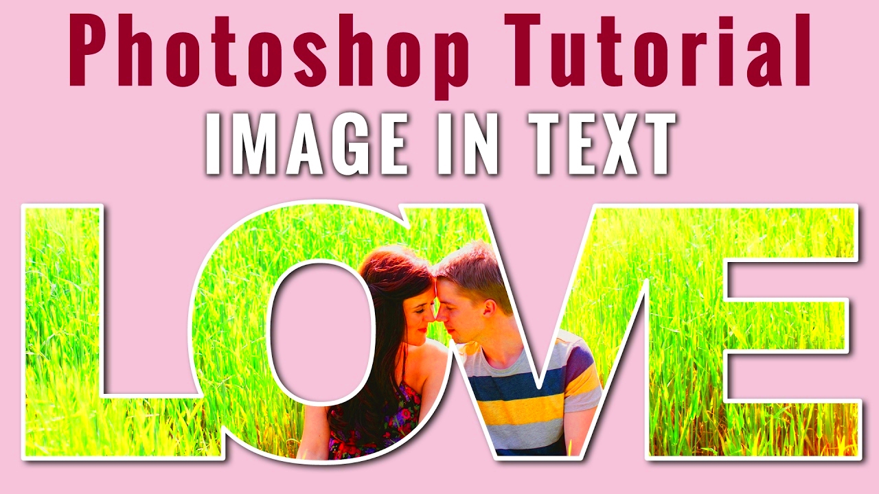 How to Put Image in Text in Photoshop  Basic Photoshop Text Effect 