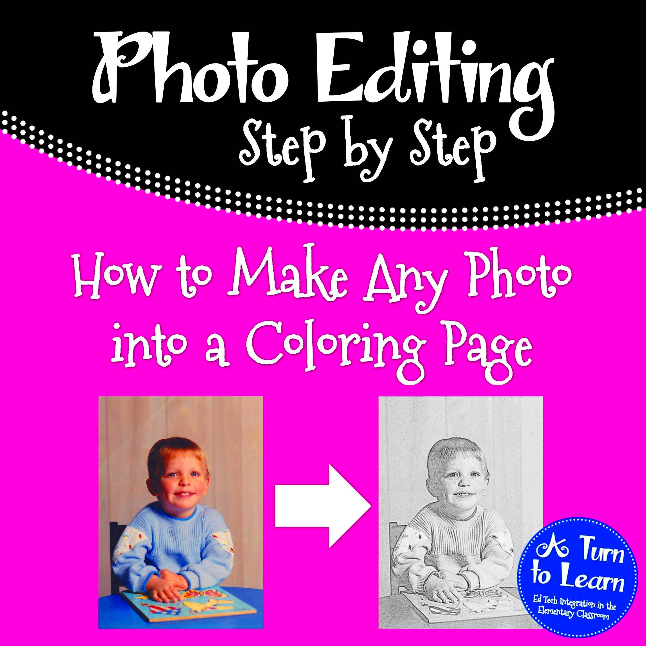 How to Make Any Picture a Coloring Page  A Turn to Learn