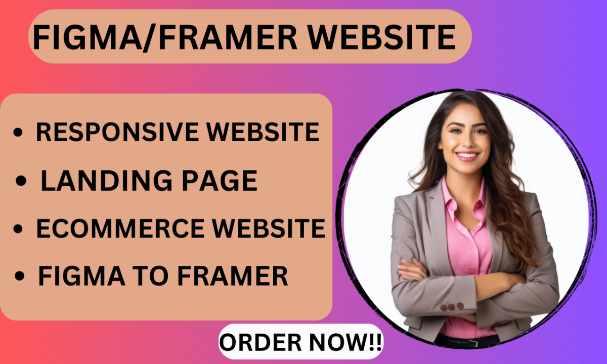 I Will Design Framer Website with Figma Animations