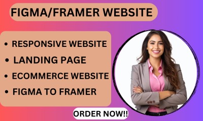 I Will Design Framer Website with Figma Animations