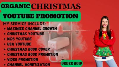 I Will Do Organic Christmas Promotion, Video Promotion Landing Page Design