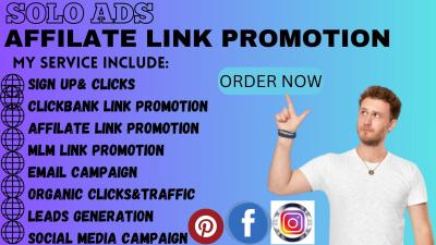 I Will Set Up Email Campaigns, Affiliate Marketing, MLM Leads, Solo Ads, and Link Promotion