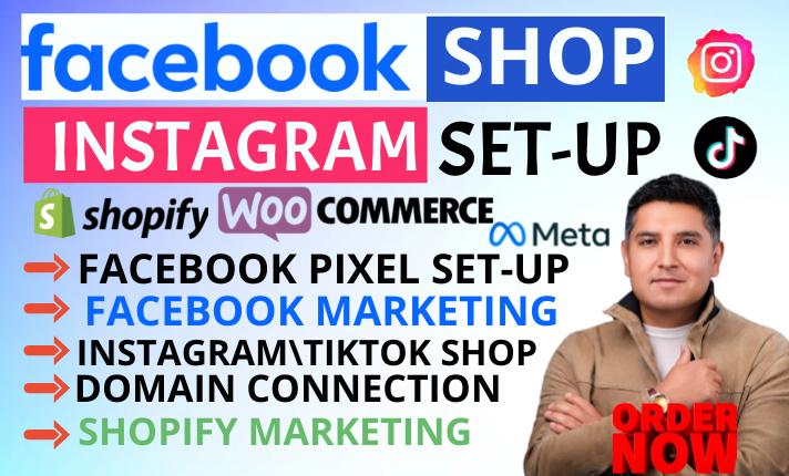 I Will Set Up Facebook Shop, Instagram Shop, TikTok Shop Marketing & Instagram Growth