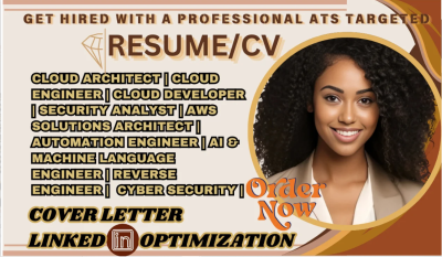 I Will Write Cloud Engineer, Cloud Architect, Cloud Administrator, and Security Analyst Resumes