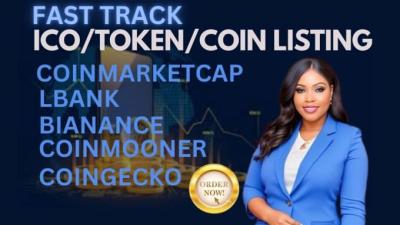 I Will Fast Token Listing and ICO Listing on Bitqin, Cointiger, LBank, CG, CMC