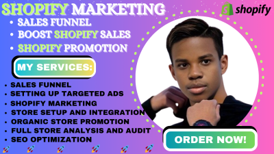 I Will Boost Your Shopify Sales with Targeted Marketing Sales Funnel and Promotions