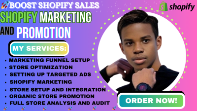 I Will Boost Shopify Sales with Expert Ecommerce Dropshipping Marketing and Promotion