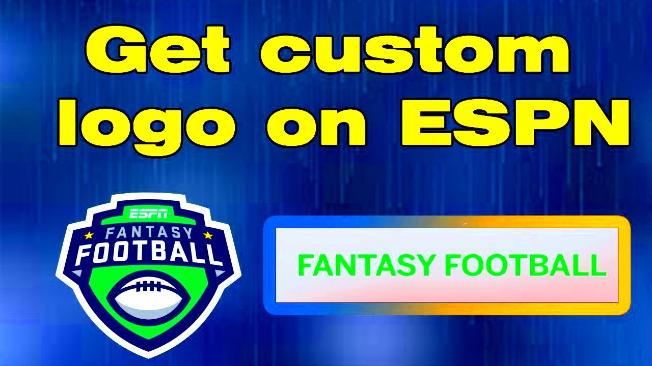 How to get custom logo on ESPN Fantasy Football  YouTube