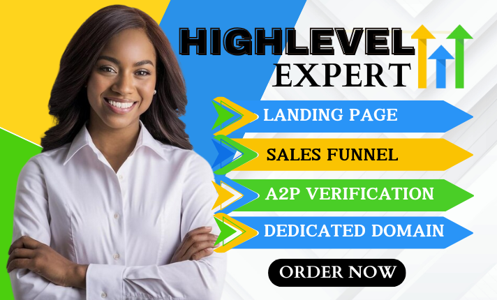 I Will Create High-Converting GoHighLevel Landing Pages, Websites, and Sales Funnels | GHL Expert